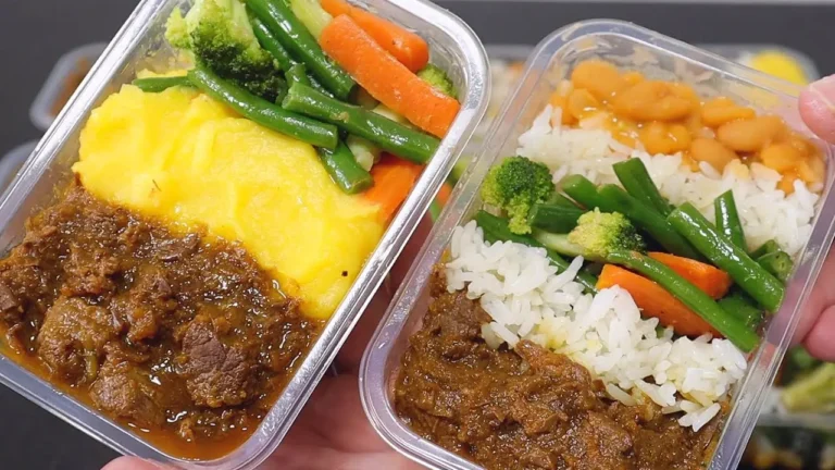 Comidas fit para congelar en recipientes